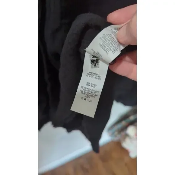 Aerie Black Gauze Daybreak Coverup Shirt NWT - Picture 5 of 5